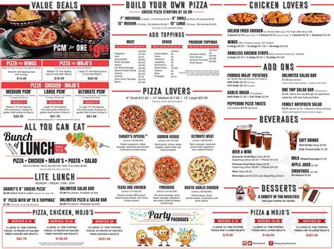 shakey's specials|Shakey's Pizza Menu .